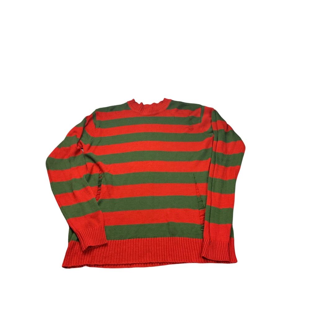 A Nightmare on Elm Street Freddy Krueger Sweater XL Distressed Horror Costume